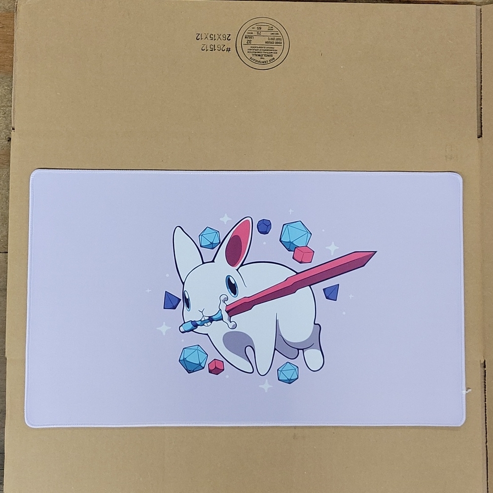 Computer gaming mouse pad